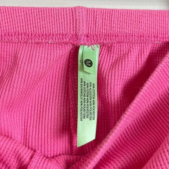 HONEYDEW Cozy Waffle Fabric Lounge Set for Stylish & Comfortable in Pink Medium - Picture 10 of 11